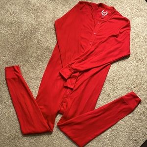 Thermal onesie -red